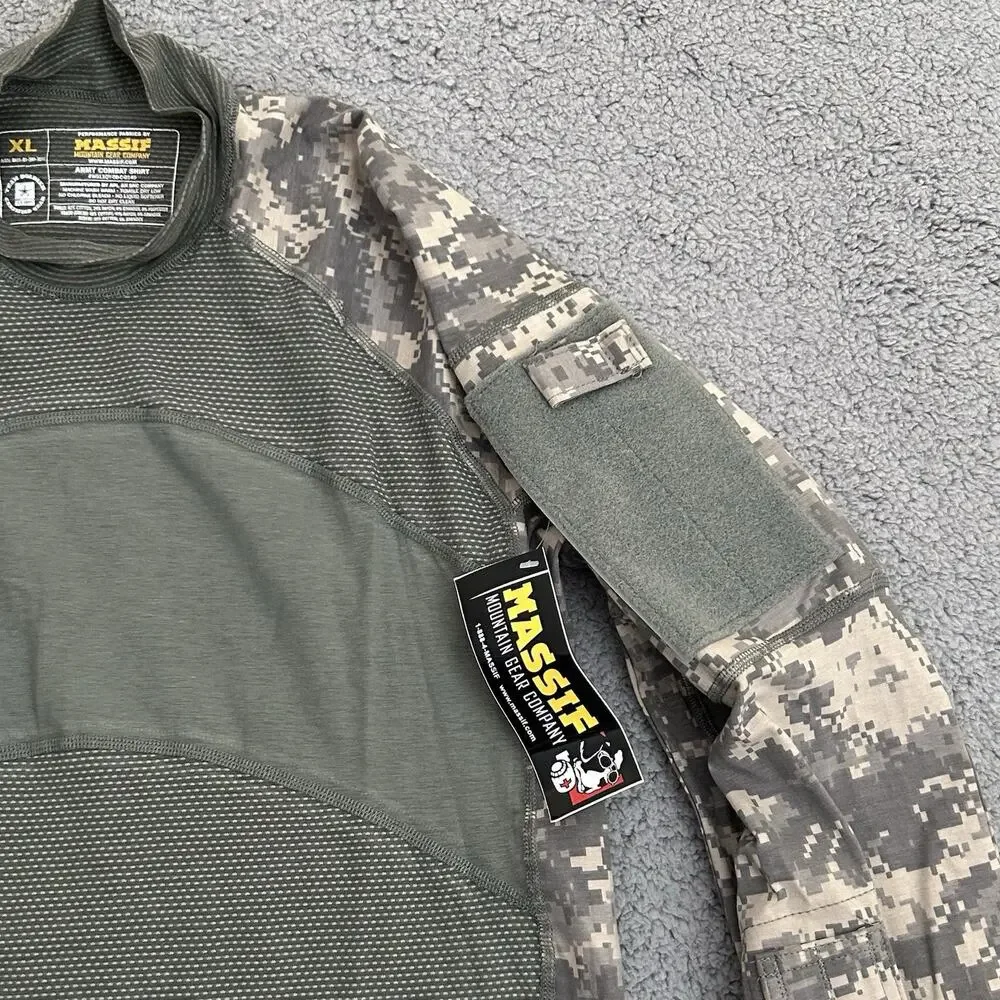 Massif US Military Army Combat Shirt Flame Res. Mens XL Camo Long Sleeve NWT - Picture 5 of 10
